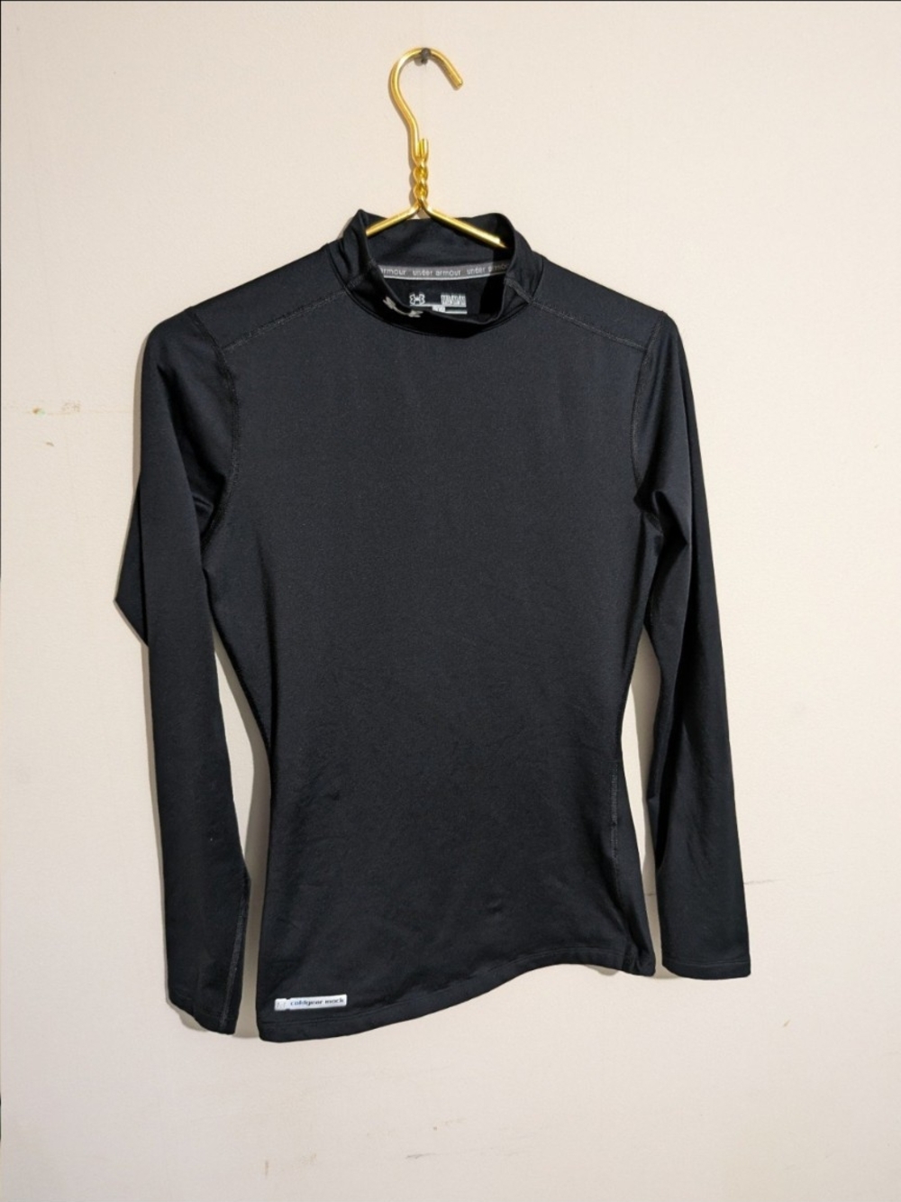 Under Armour Black Long-Sleeve Cold Gear Mock